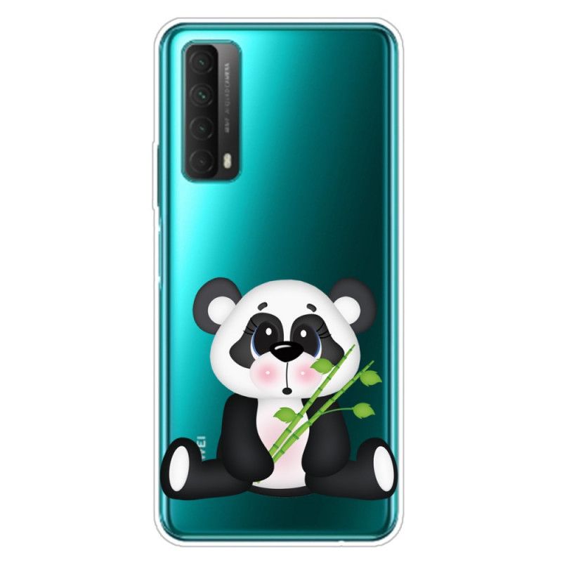 Skal Huawei P Smart 2021 Mobilskal Transparent Ledsen Panda