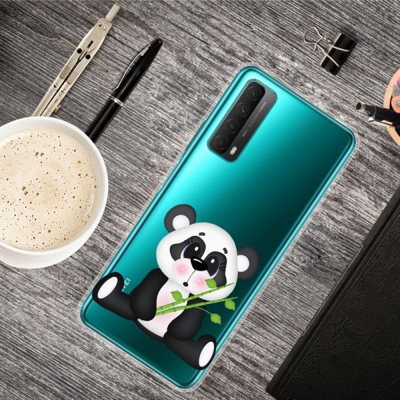 Skal Huawei P Smart 2021 Mobilskal Transparent Ledsen Panda