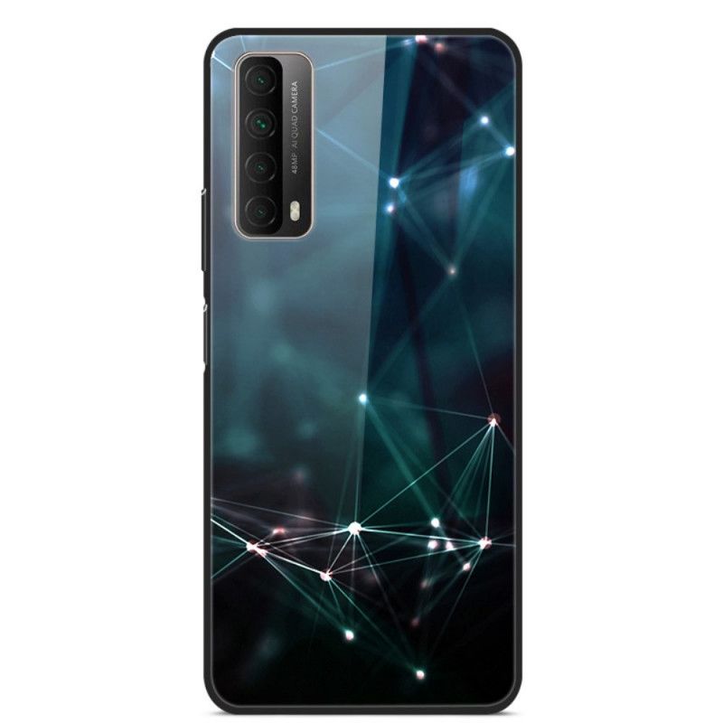 Skal Huawei P Smart 2021 Röd Radiehärdat Glas