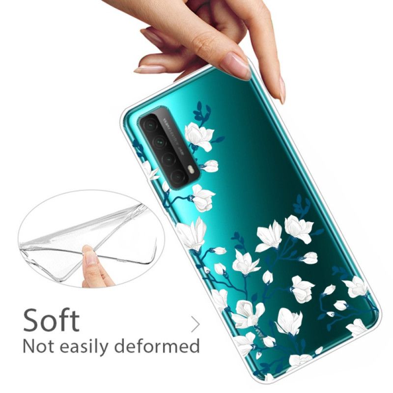 Skal Huawei P Smart 2021 Vita Blommor