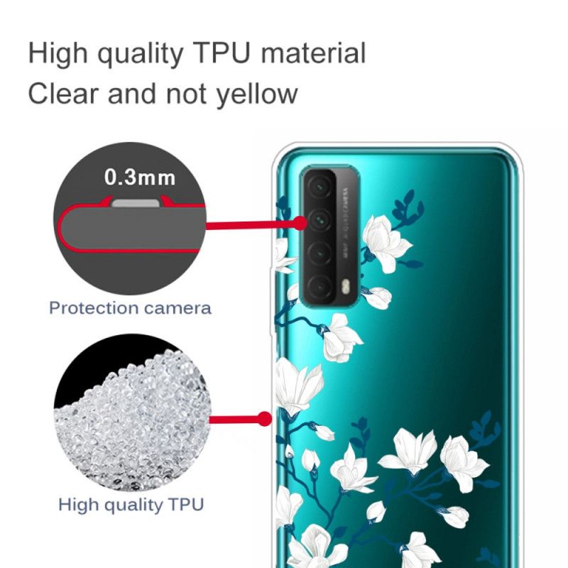 Skal Huawei P Smart 2021 Vita Blommor