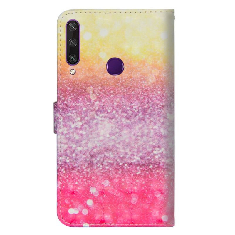 Fodral Huawei Y6p Magenta Glitter