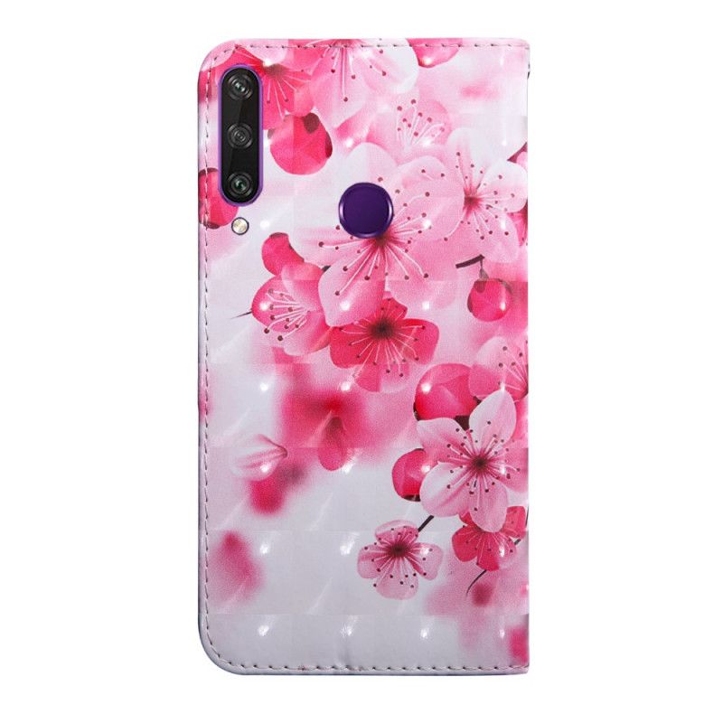 Fodral Huawei Y6p Rosa Blommor