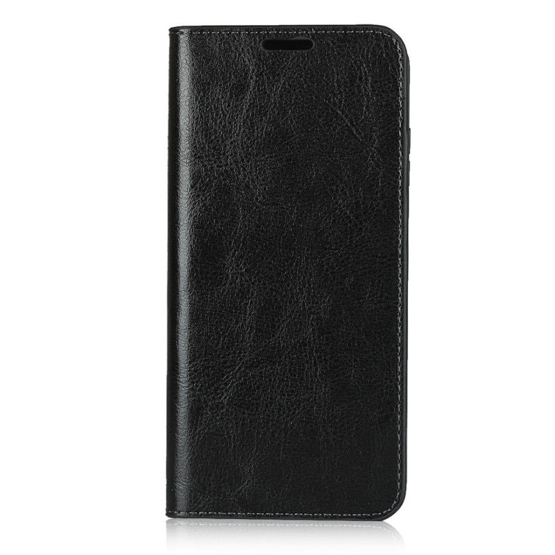 Folio-fodral Huawei Y6p Svart Äkta Läder