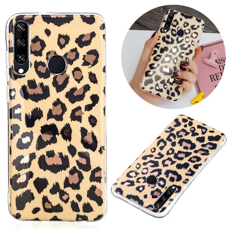 Skal för Huawei Y6p Leopardstil