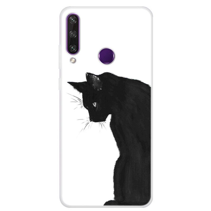 Skal Huawei Y6p Eftertänksam Svart Katt