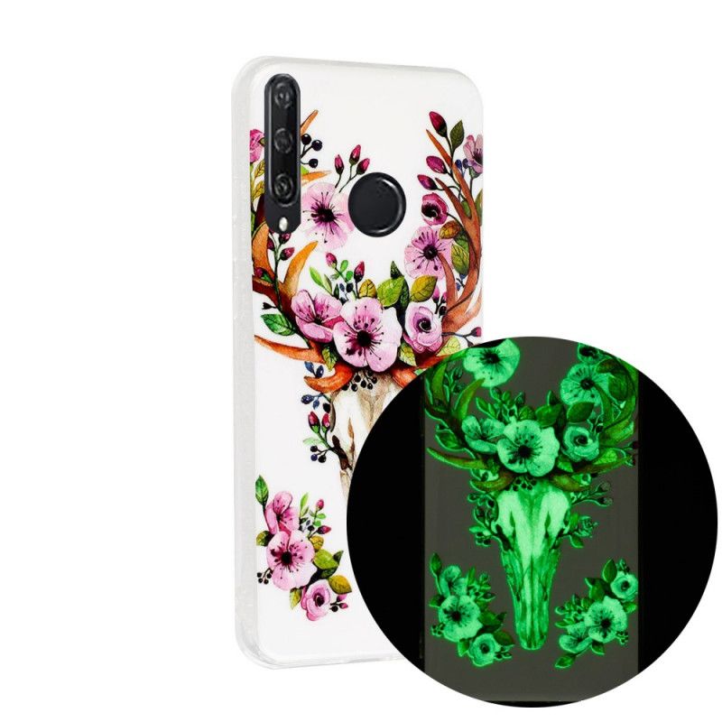 Skal Huawei Y6p Fluorescerande Blommande Älg