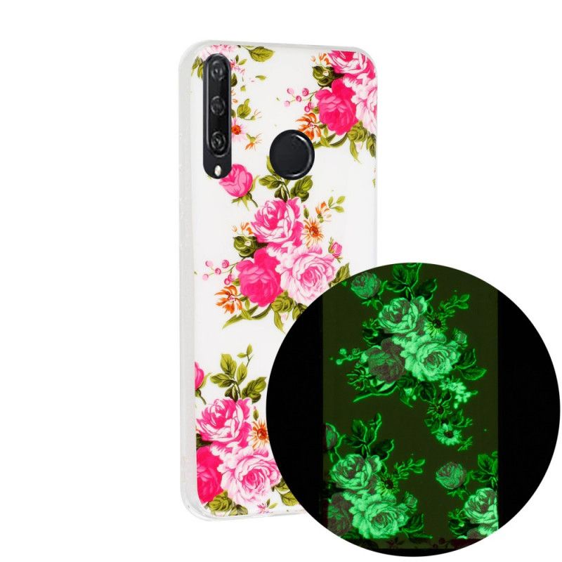 Skal Huawei Y6p Fluorescerande Frihetsblommor