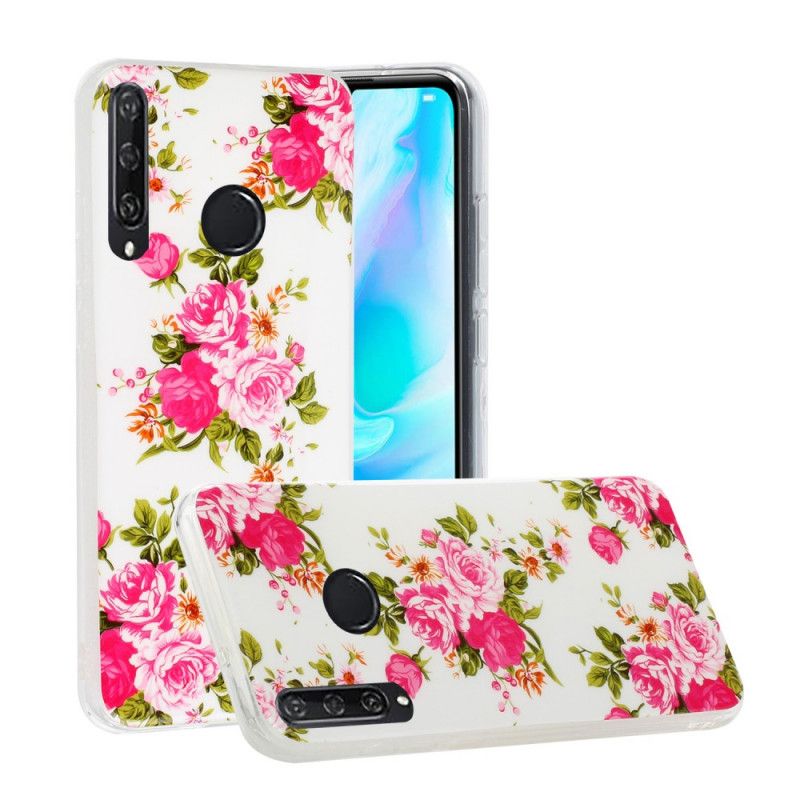 Skal Huawei Y6p Fluorescerande Frihetsblommor