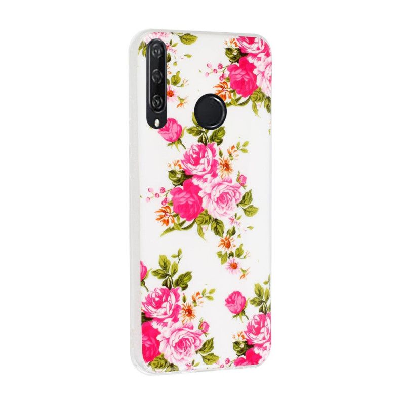 Skal Huawei Y6p Fluorescerande Frihetsblommor