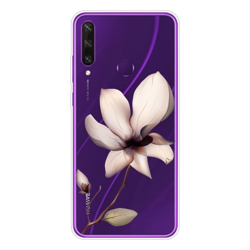 Skal Huawei Y6p Magenta Mobilskal Premium Blommigt