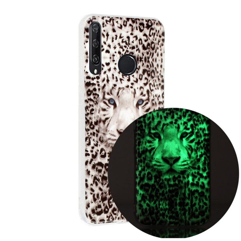 Skal Huawei Y6p Mobilskal Fluorescerande Leopard