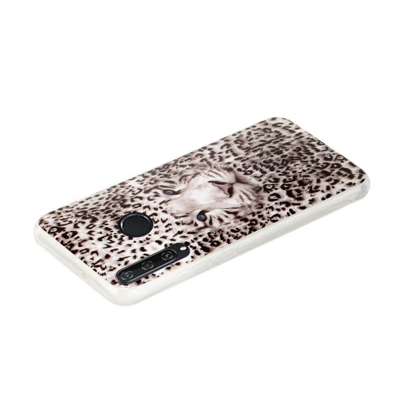 Skal Huawei Y6p Mobilskal Fluorescerande Leopard