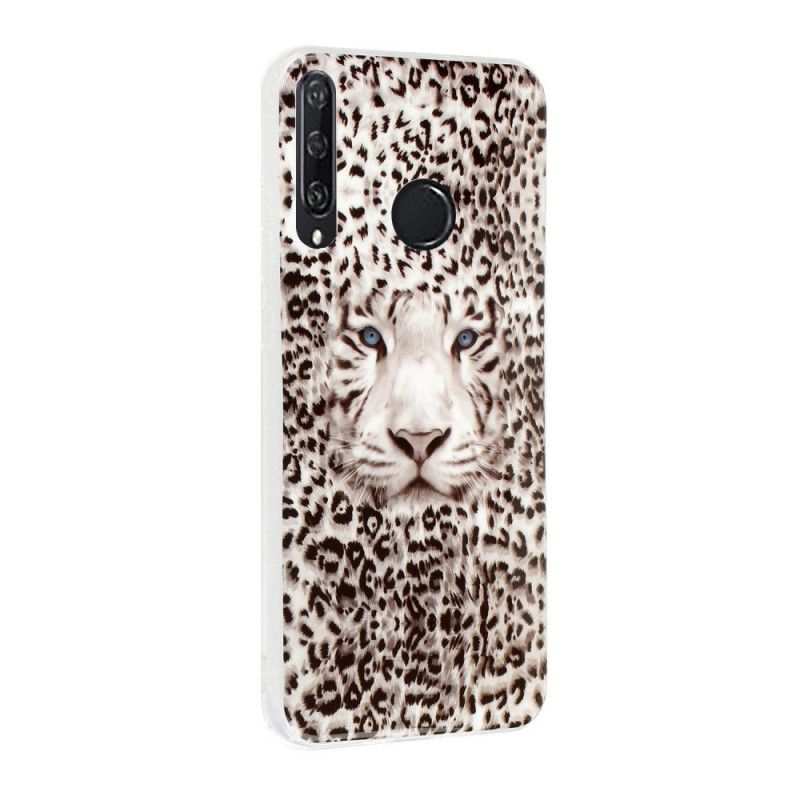 Skal Huawei Y6p Mobilskal Fluorescerande Leopard