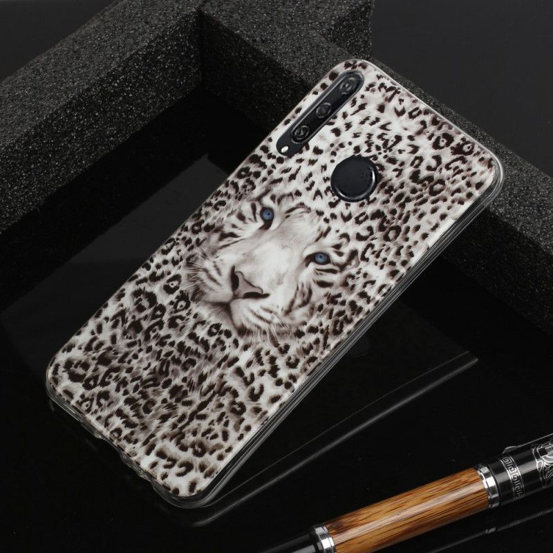 Skal Huawei Y6p Mobilskal Fluorescerande Leopard