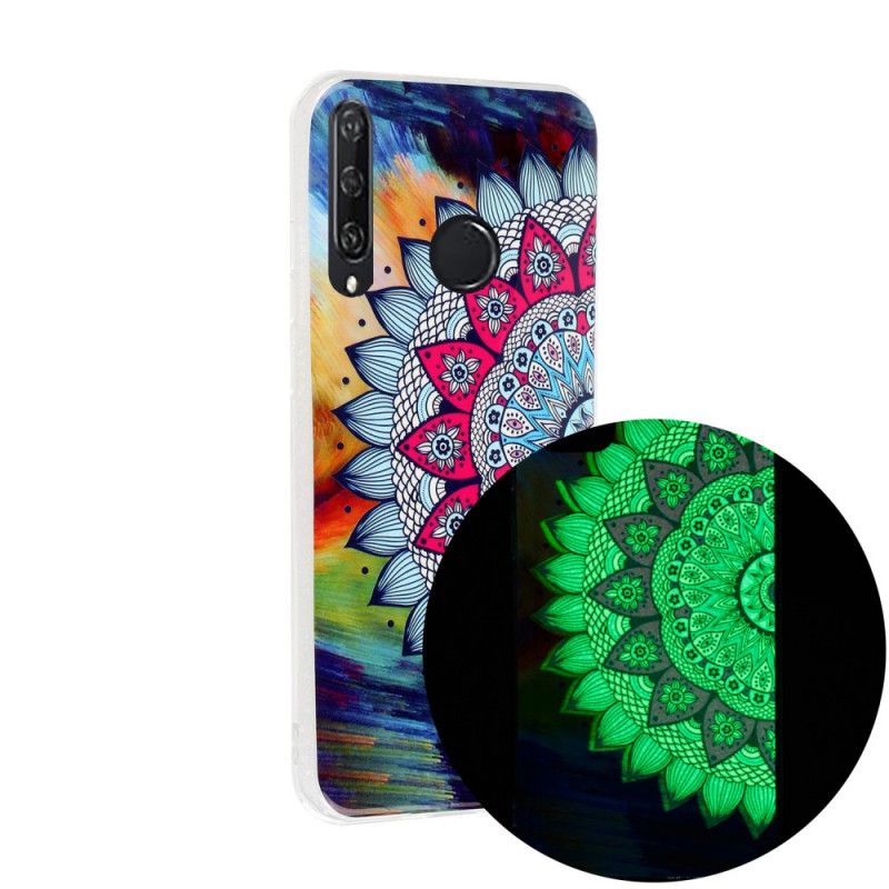 Skal Huawei Y6p Mobilskal Fluorescerande Mandala