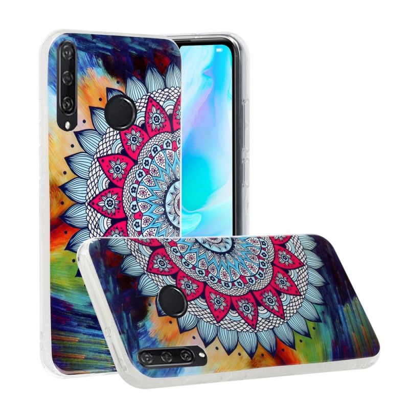 Skal Huawei Y6p Mobilskal Fluorescerande Mandala