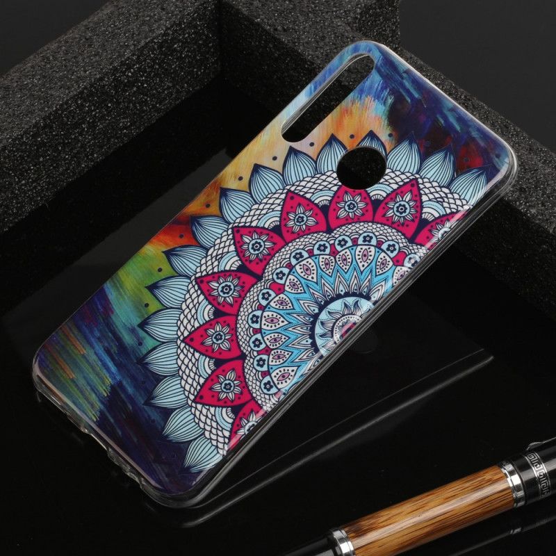 Skal Huawei Y6p Mobilskal Fluorescerande Mandala