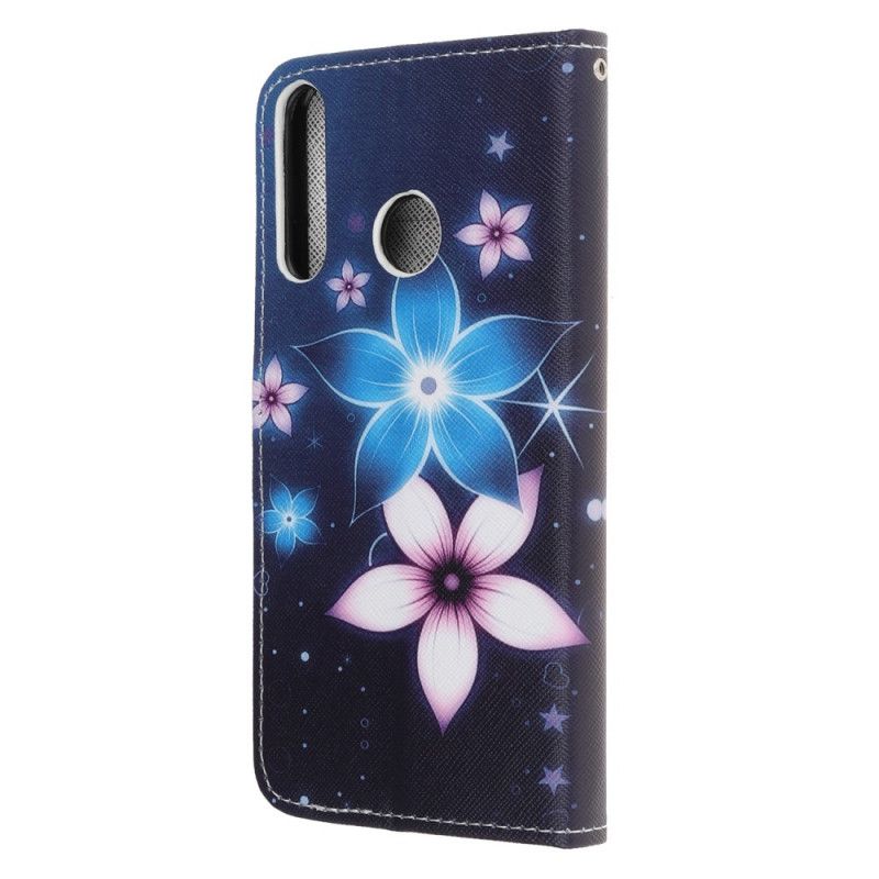 Skyddsfodral Huawei Y6p Månblommor Med Rem