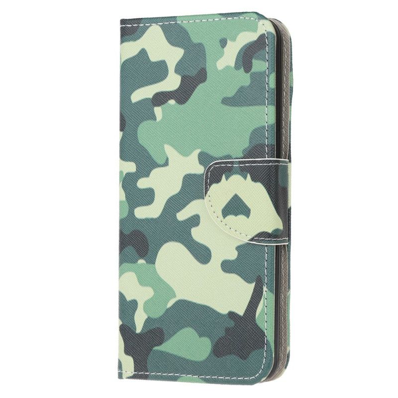 Läderfodral Samsung Galaxy Note 20 Mobilskal Militär Kamouflage
