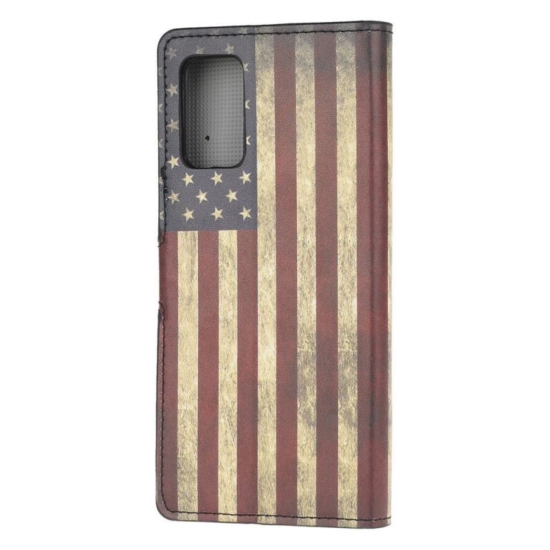 Läderskal Samsung Galaxy Note 20 Usa Flagga