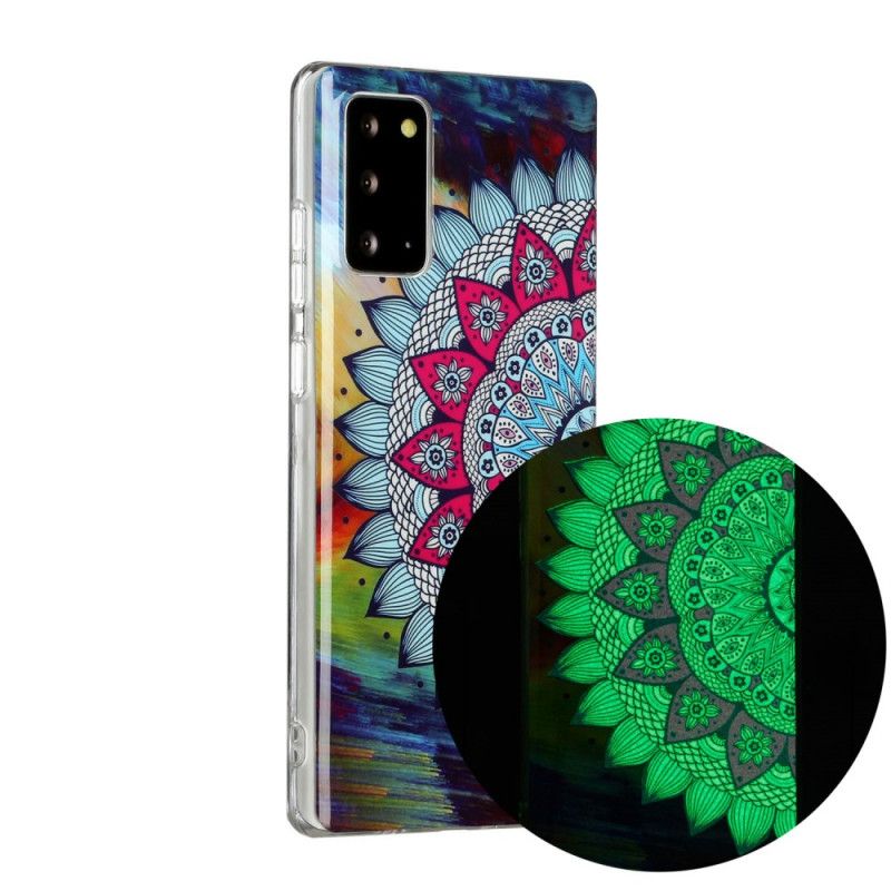 Skal för Samsung Galaxy Note 20 Fluorescerande Mandala