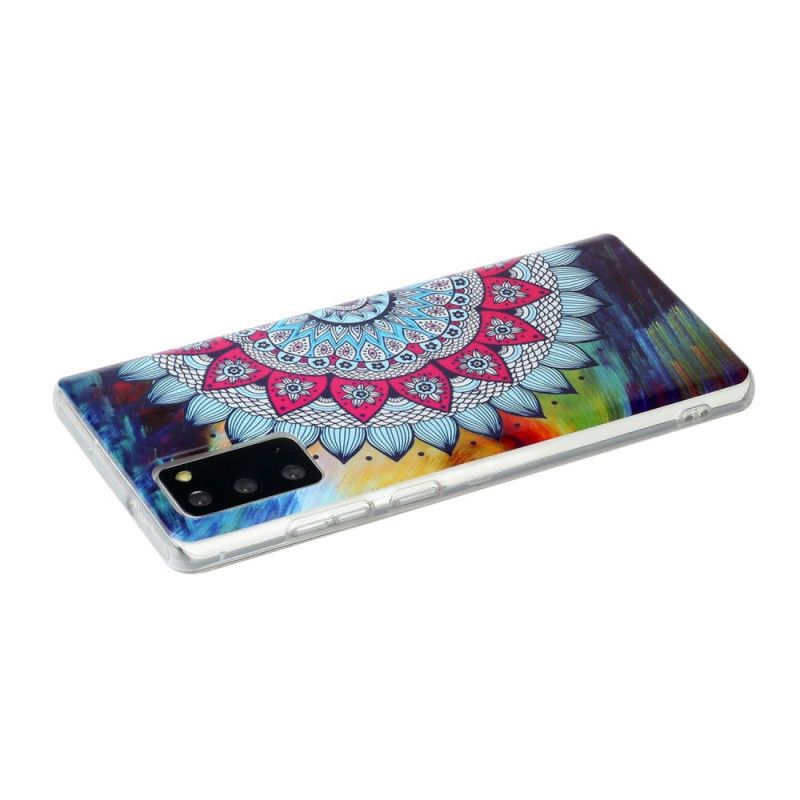 Skal för Samsung Galaxy Note 20 Fluorescerande Mandala