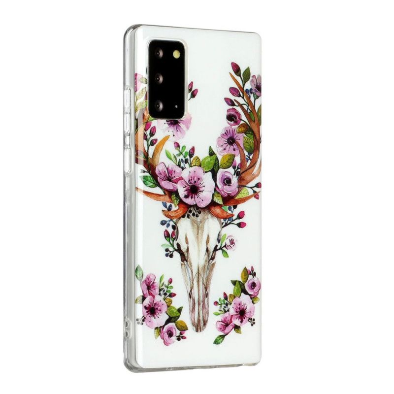 Skal Samsung Galaxy Note 20 Fluorescerande Blommande Älg