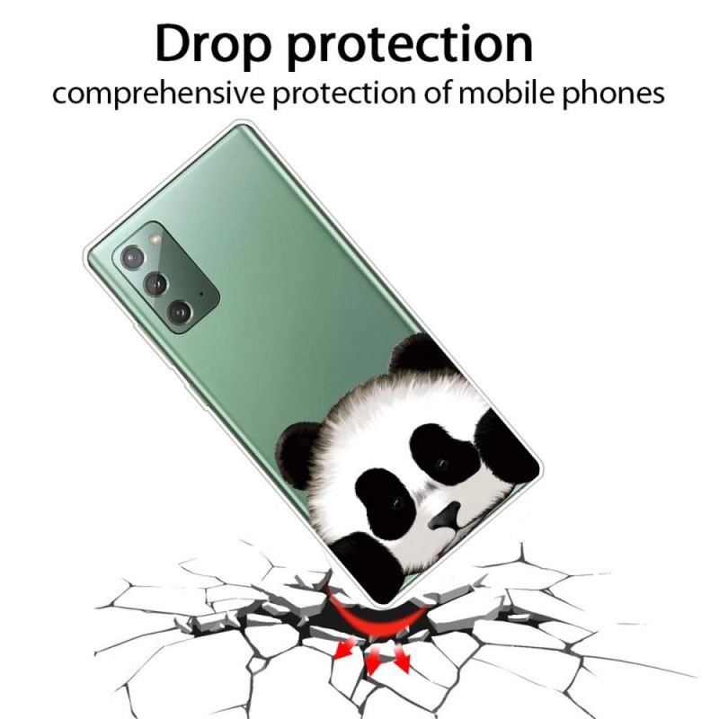 Skal Samsung Galaxy Note 20 Mobilskal Transparent Panda