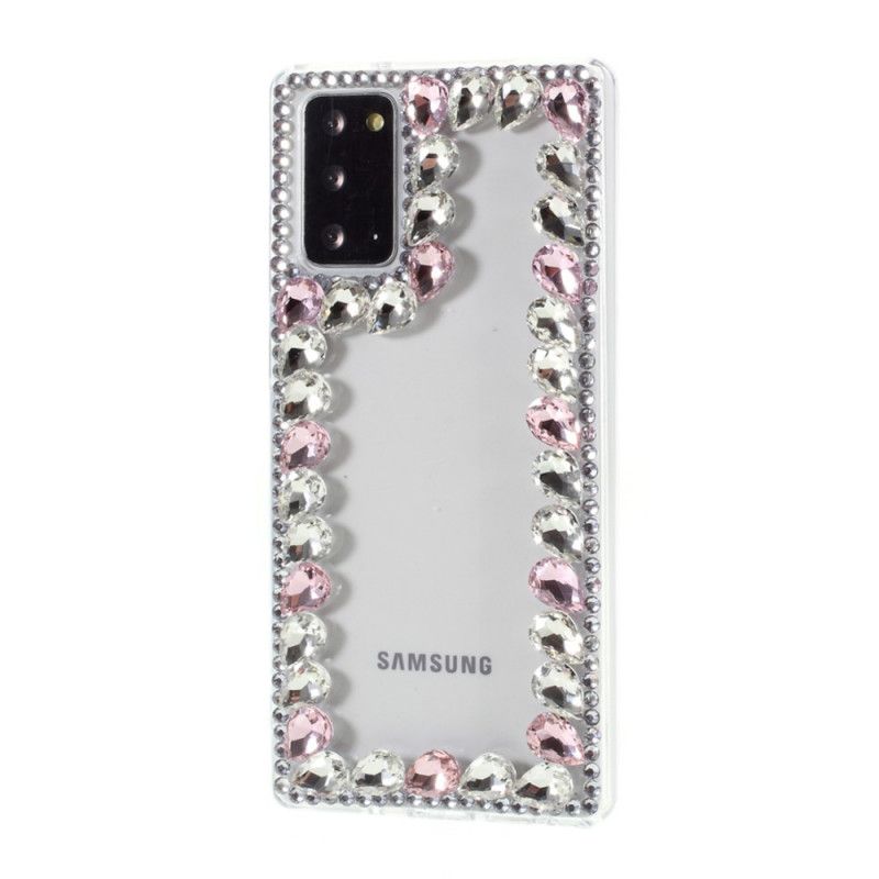 Skal Samsung Galaxy Note 20 Röd Strass