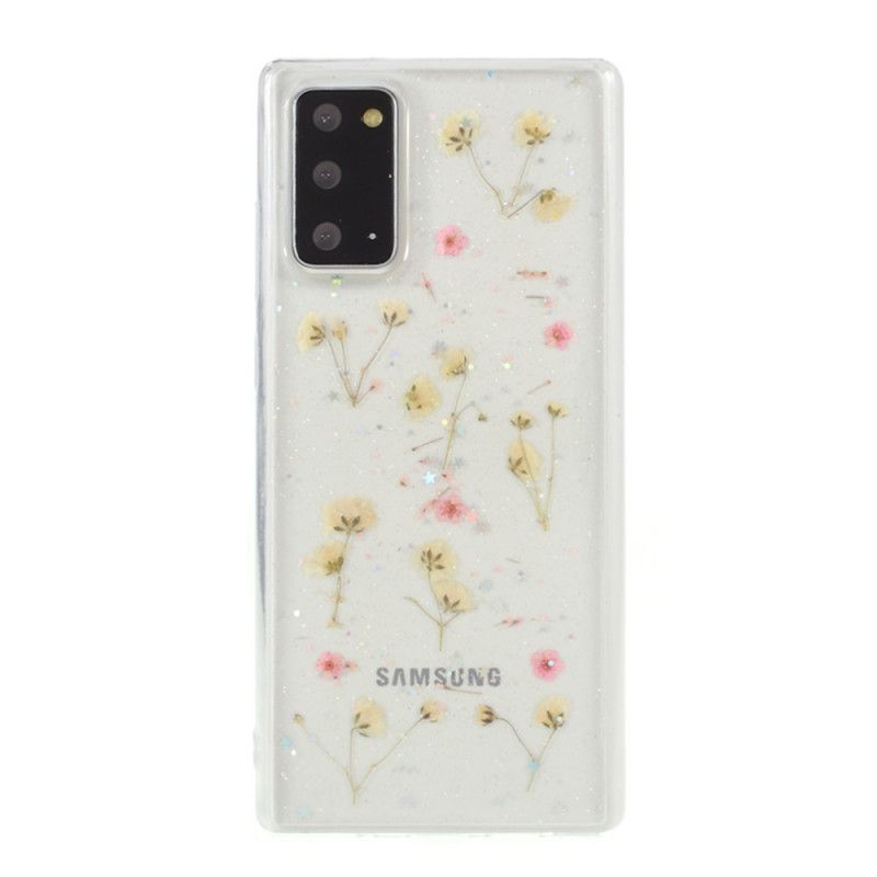 Skal Samsung Galaxy Note 20 Rosa Små Blommor