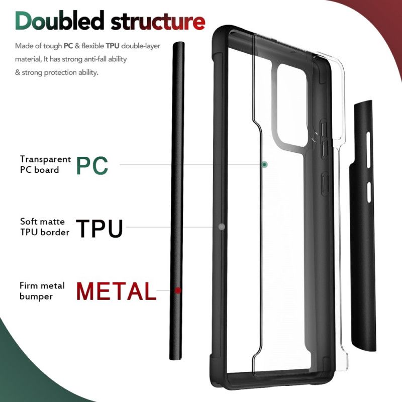 Skal Samsung Galaxy Note 20 Svart Fasade Kanter Och Metall