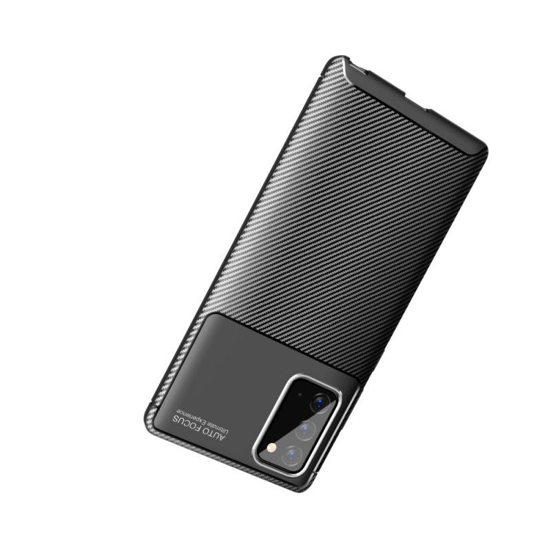 Skal Samsung Galaxy Note 20 Svart Flexibel Kolfiberstruktur