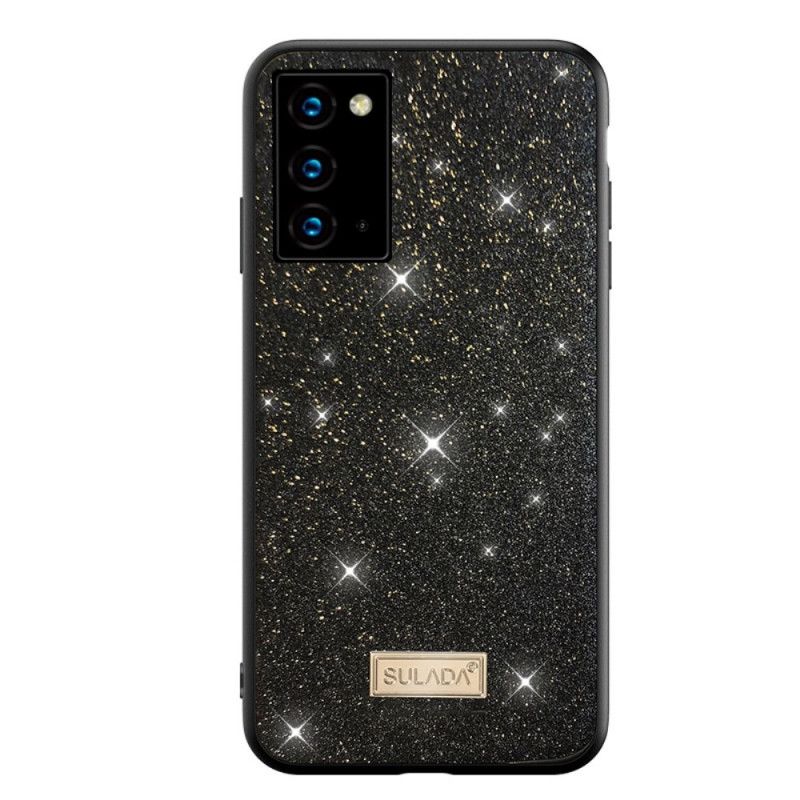 Skal Samsung Galaxy Note 20 Svart Sulada Glitter