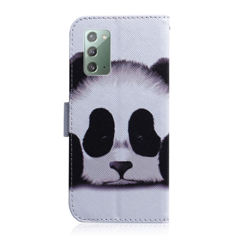 Skyddsfodral Samsung Galaxy Note 20 Panda Ansikte