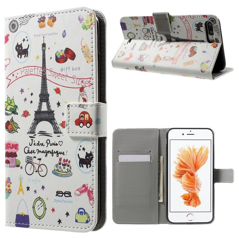 Fodral iPhone 7 Plus / 8 Plus Jag Älskar Paris