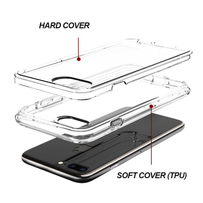 Skal iPhone 7 Plus / 8 Plus Transparent Hybriddesign