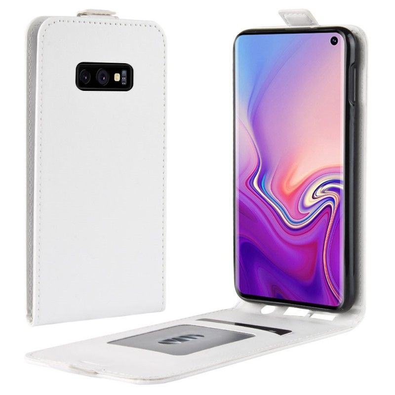 Fodral för Samsung Galaxy S10e Svart Vikbar Lädereffekt