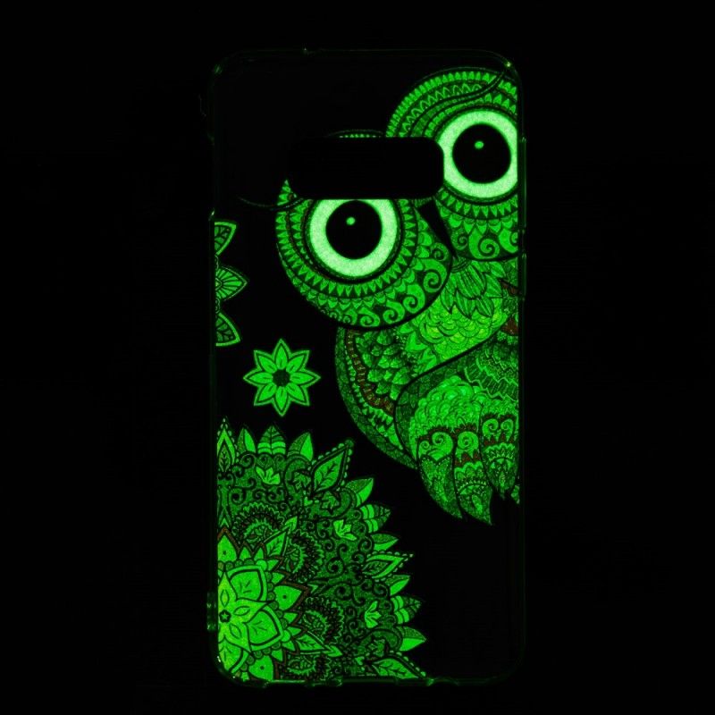 Skal för Samsung Galaxy S10e Fluorescerande Mandalauggla