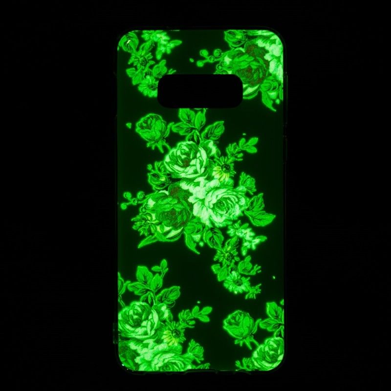 Skal Samsung Galaxy S10e Mobilskal Fluorescerande Frihetsblommor