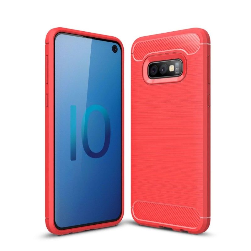 Skal Samsung Galaxy S10e Svart Borstad Kolfiber