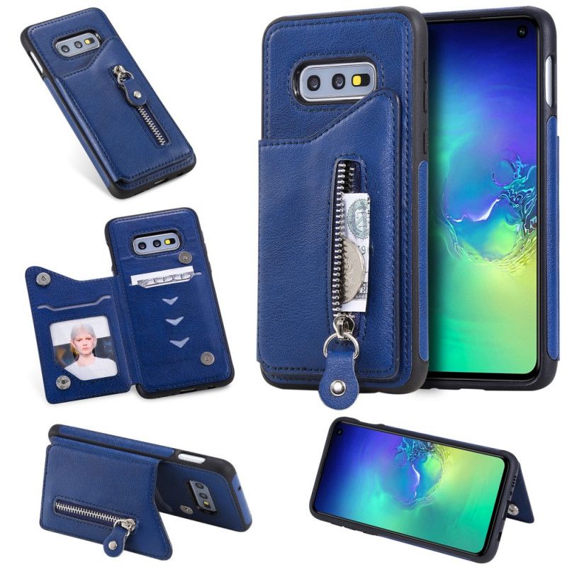 Skal Samsung Galaxy S10e Svart Handsfree-Supportplånbok