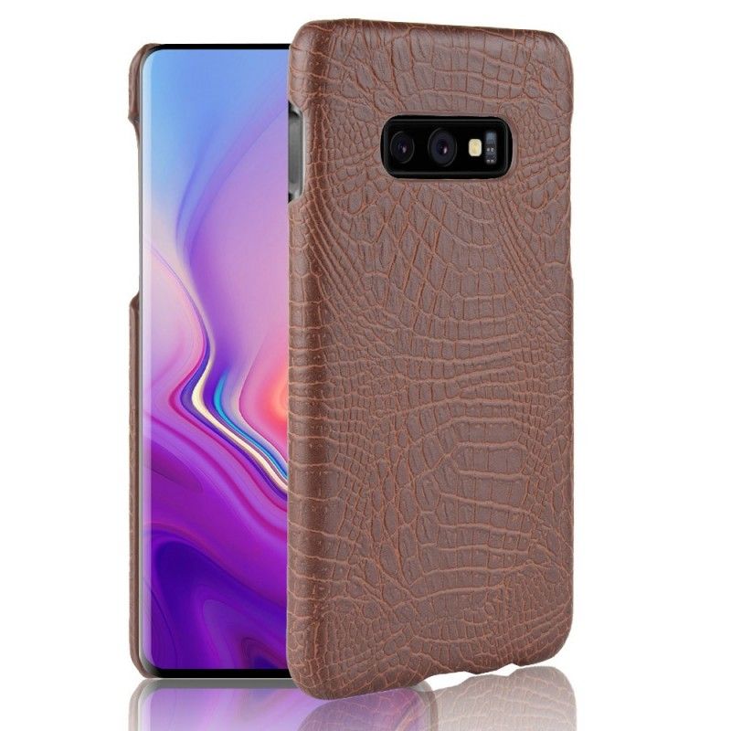 Skal Samsung Galaxy S10e Svart Krokodilhudeffekt