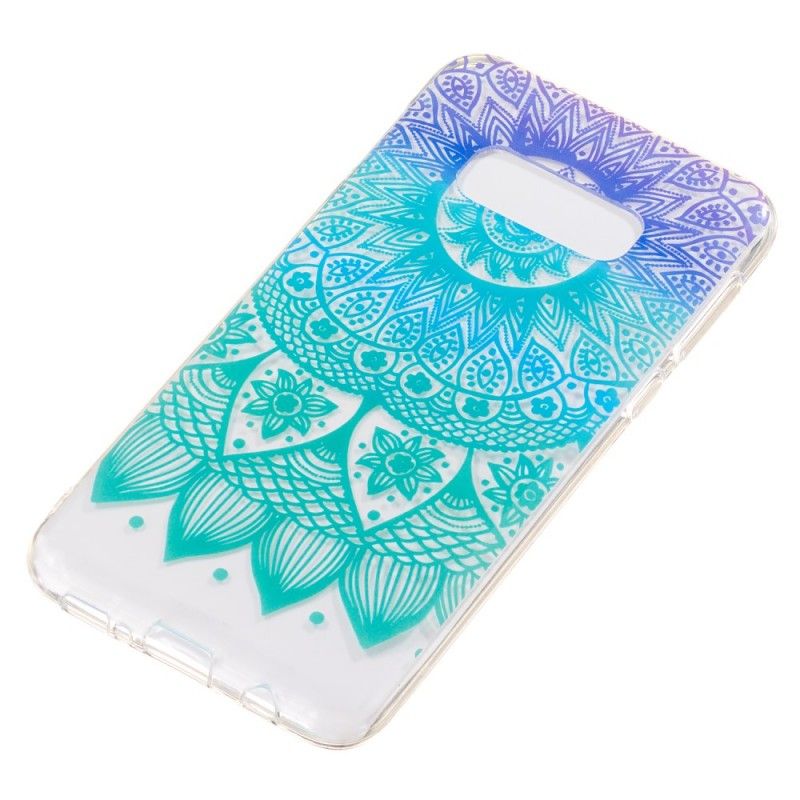 Skal Samsung Galaxy S10e Transparent Färgglad Mandala