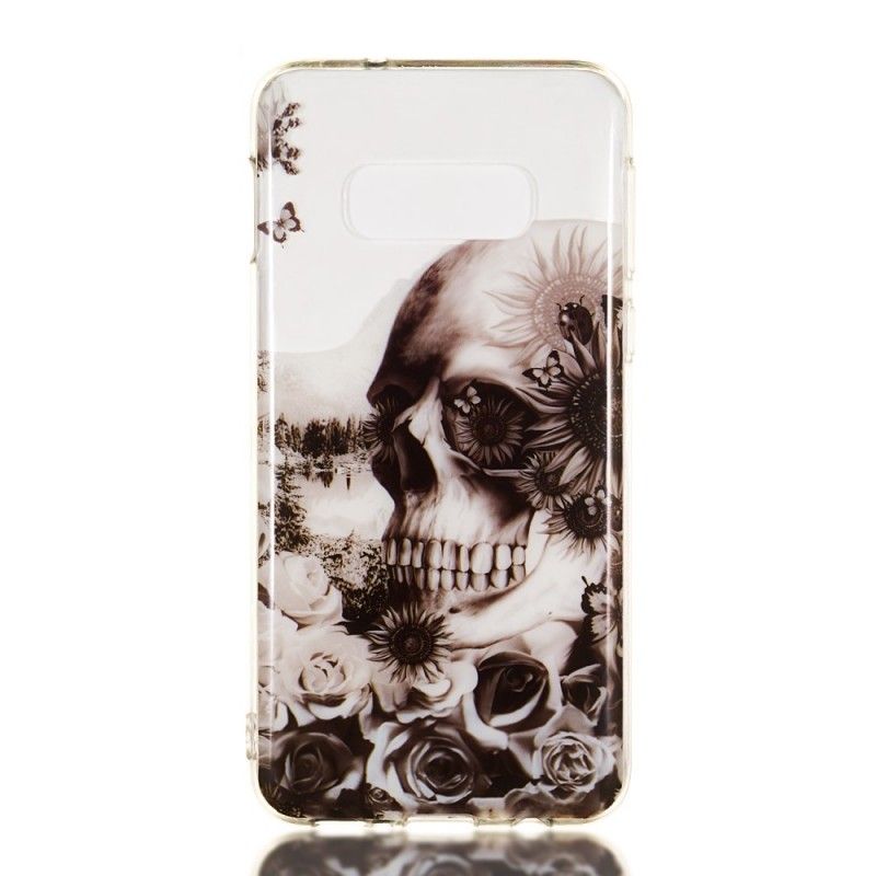 Skal Samsung Galaxy S10e Transparent Retro Skalle