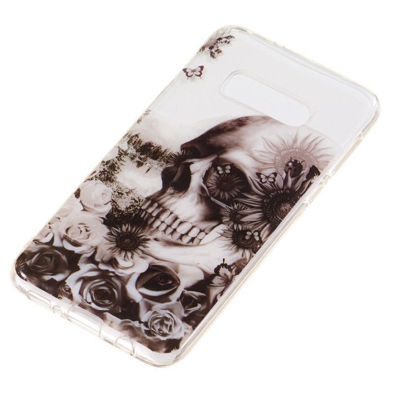 Skal Samsung Galaxy S10e Transparent Retro Skalle