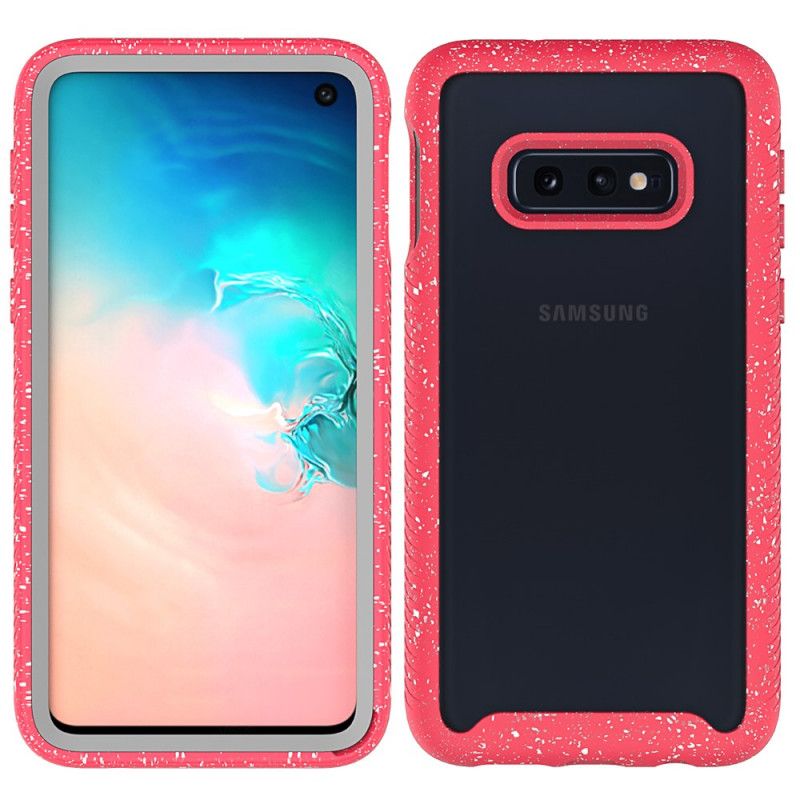 Skal Samsung Galaxy S10e Vit Glitterkantdesign