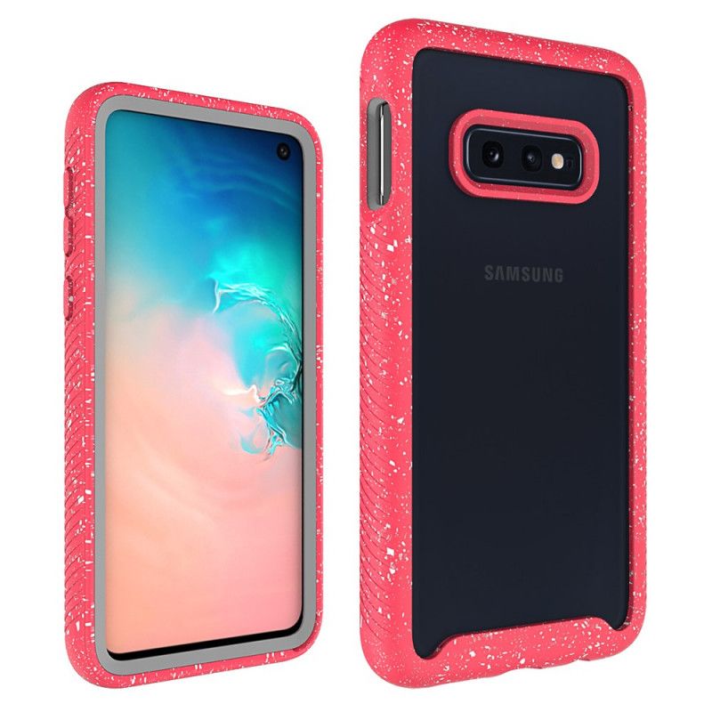 Skal Samsung Galaxy S10e Vit Glitterkantdesign