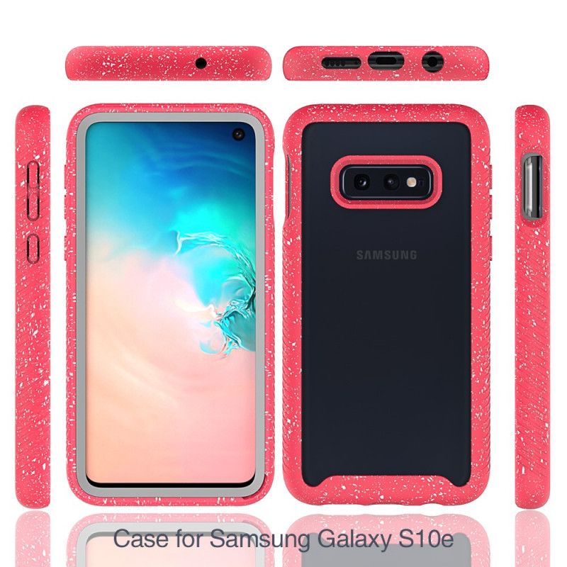 Skal Samsung Galaxy S10e Vit Glitterkantdesign