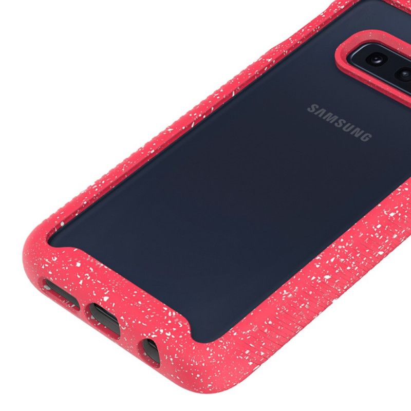 Skal Samsung Galaxy S10e Vit Glitterkantdesign